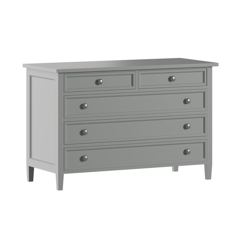 Harbor Grey 5-Drawer Dresser - Image 1
