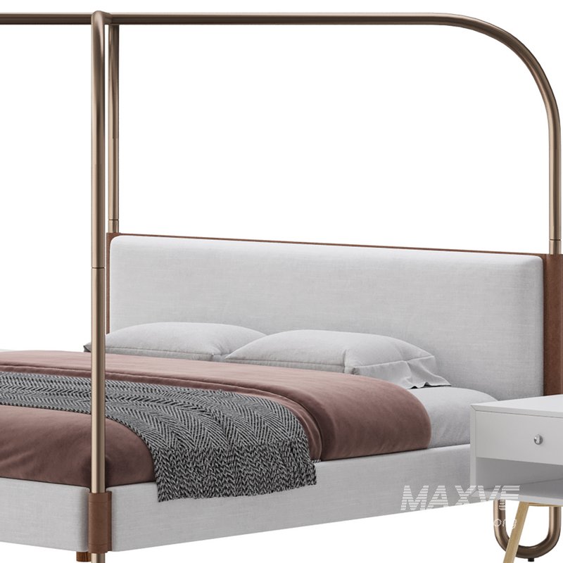 Gracia King Upholstered Canopy bed - Image 16