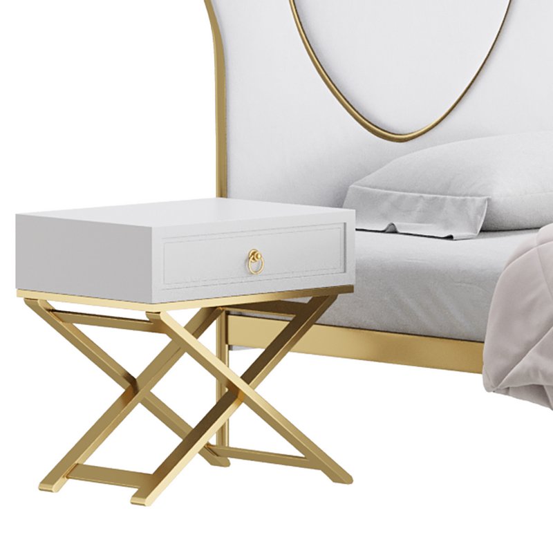 Glam Upholstered Headboard Bed - Image 14