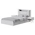 Gray Faux Leather Upholstered Bed - Thumbnail 16