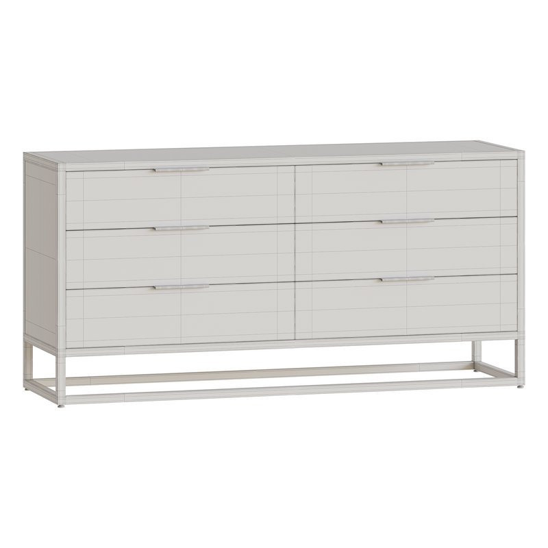 Oxford Black 6-Drawer Dresser - Image 16