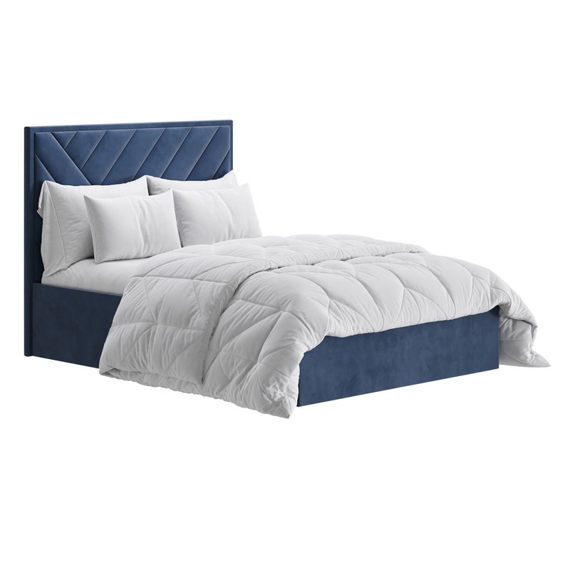 House Beautiful Jay Velvet-Finish Ottoman Bed - Image 1