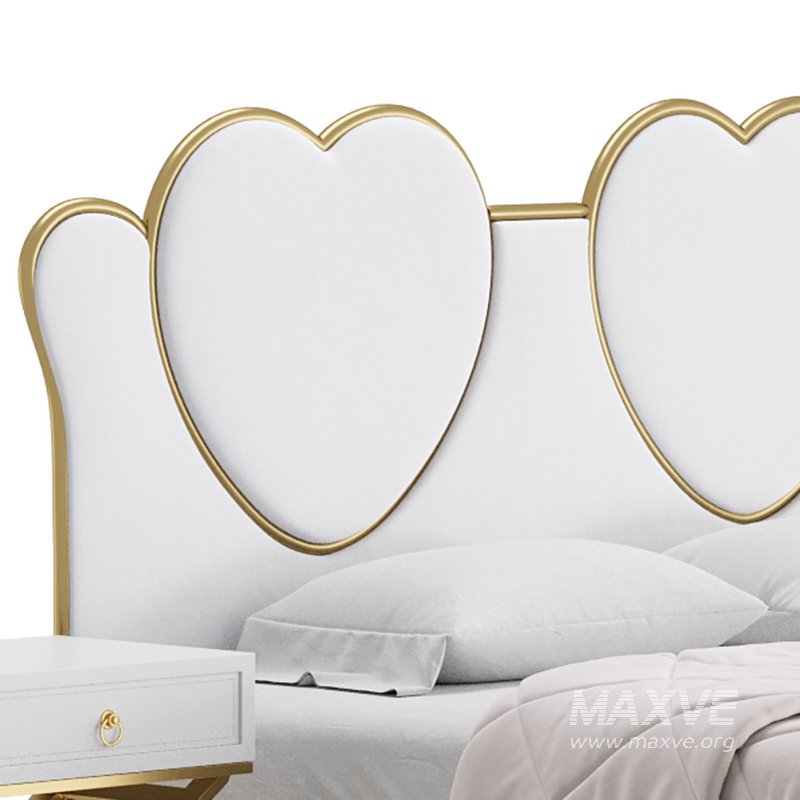 Glam Upholstered Headboard Bed - Image 17
