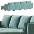 Sectional Sofa Convertible Sofa Bed - Thumbnail 15