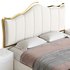 White Upholstered Bed with Headboard - Thumbnail 15
