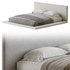 Cesar Suede Fabric Contemporary Minimalist Bed - Thumbnail 14