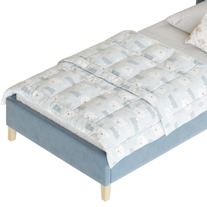 Rainbow Kids Velvet Finish Bed - Image 17