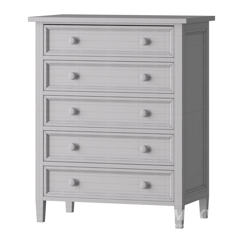 Harbor Grey 5-Drawer Chest - Image 17
