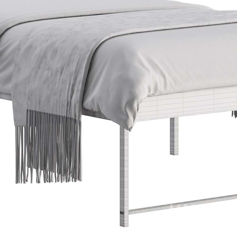 Topeakmart Rustic Metal Bed - Image 17