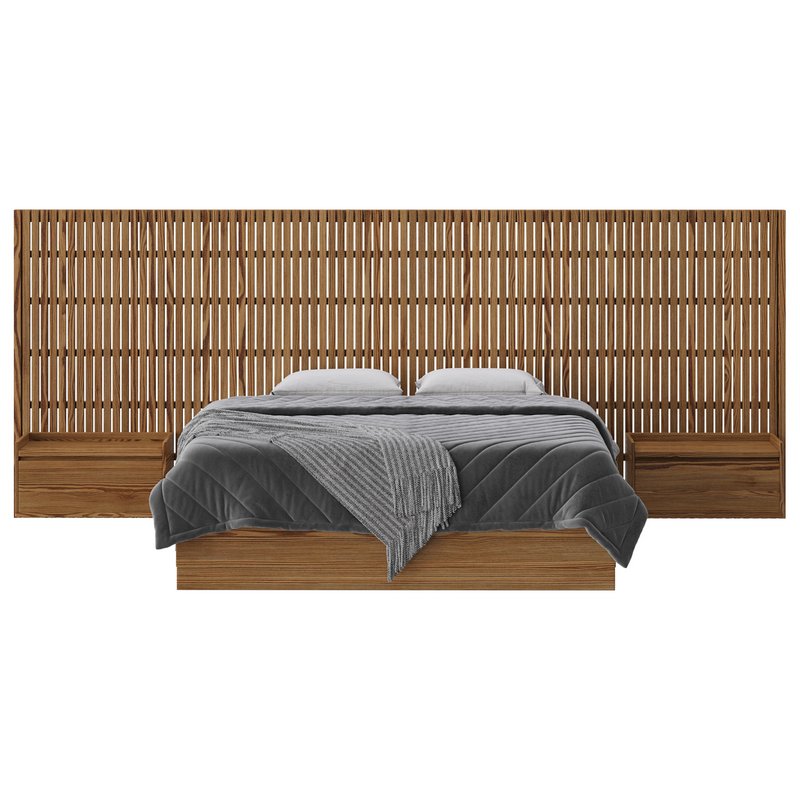 Batten White Oak King Plinth-Base Storage bed - Image 17