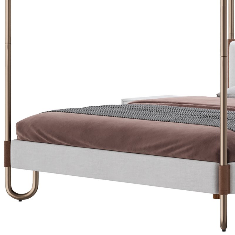 Gracia King Upholstered Canopy bed - Image 17