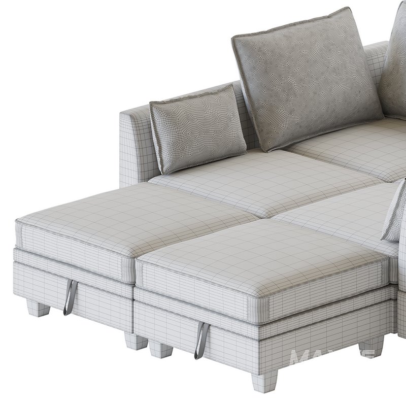 Sectional Sofa Convertible Sofa Bed 2 - Image 16