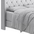 Fabric Low Profile Double Bed Frame with Nail Snaps - Thumbnail 18