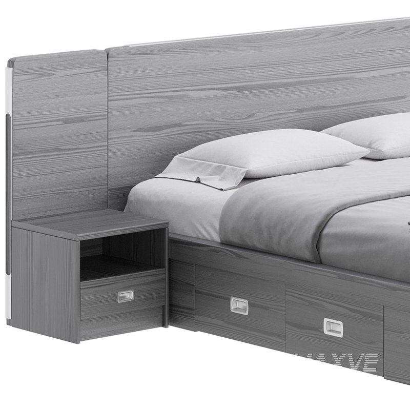 Brown Wooden Panel Bed - Image 15