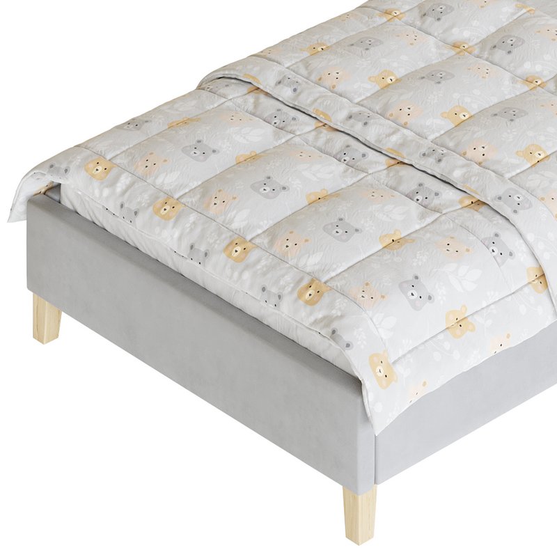 Rainbow Kids Velvet Finish Bed - Image 18