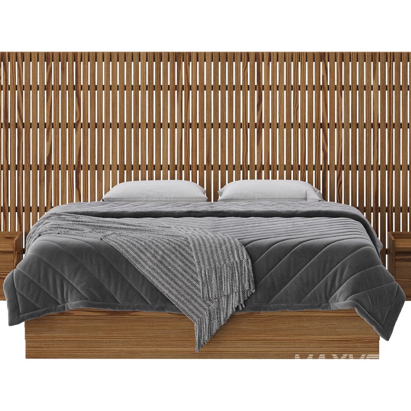 Batten White Oak King Plinth-Base Storage bed - Image 18