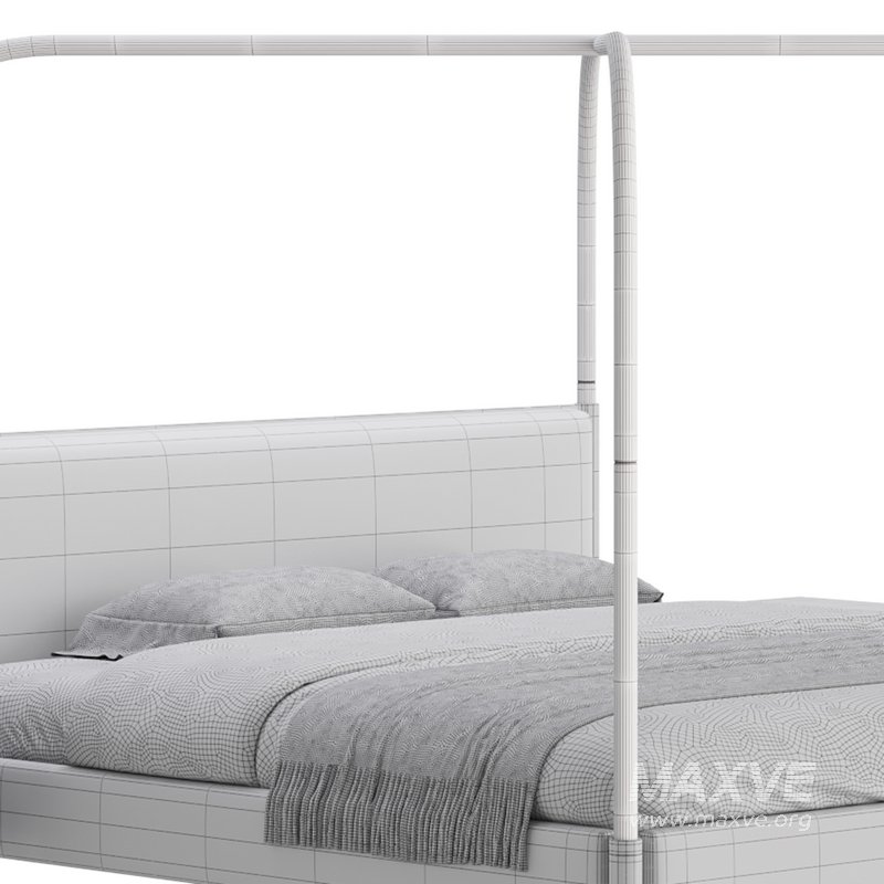 Gracia King Upholstered Canopy bed - Image 20