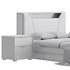 Gray Faux Leather Upholstered Bed - Thumbnail 19
