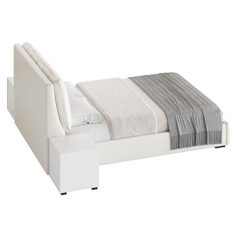 White Modern Twin Bed - Image 19