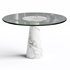 Angelo Mangiarotti Round Pedestal Dining Table - Thumbnail 1