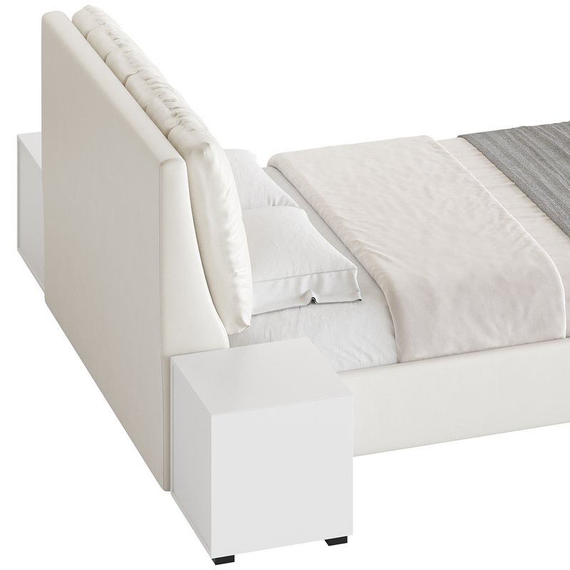 White Modern Twin Bed - Image 20