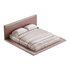 Cesar Suede Fabric Contemporary Minimalist Bed - Thumbnail 19