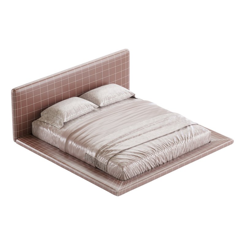Cesar Suede Fabric Contemporary Minimalist Bed - Image 19