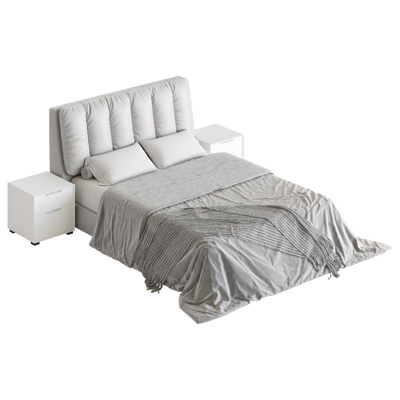 White Modern Twin Bed - Image 21