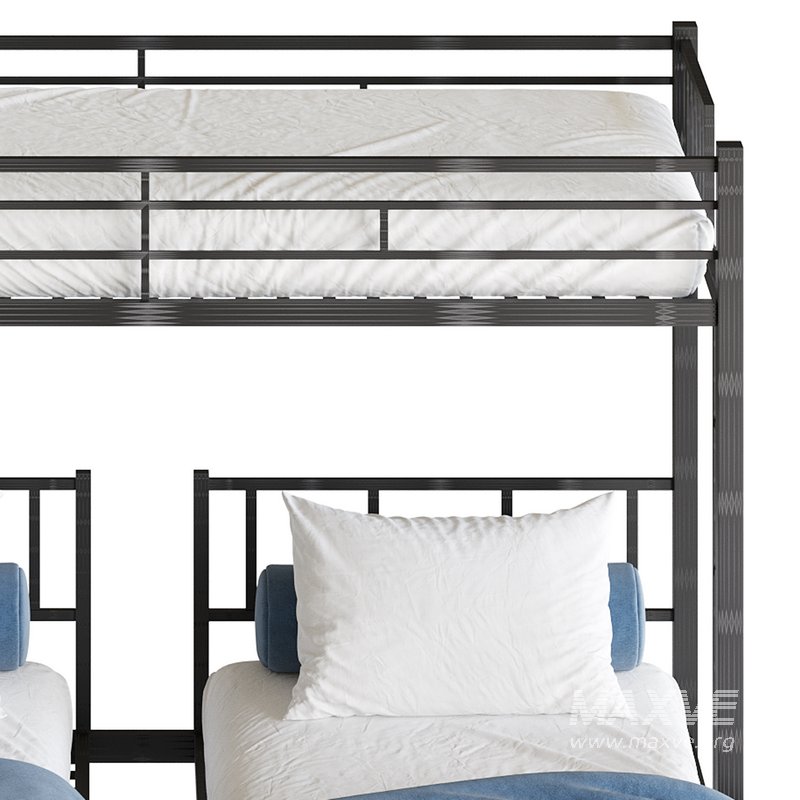 Metal Triple Bunk Beds - Image 21
