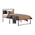 Topeakmart Rustic Metal Bed - Thumbnail 2