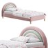 Rainbow Kids Velvet Finish Bed - Thumbnail 4