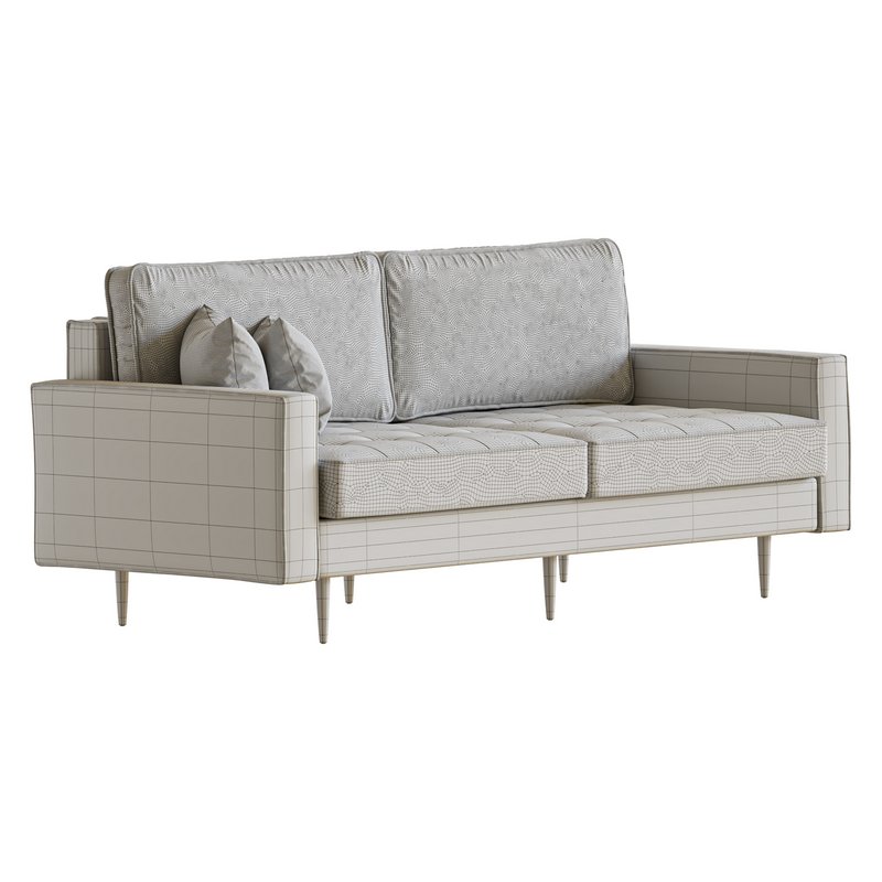 Velvet Fabric Sofa Couch - Image 22