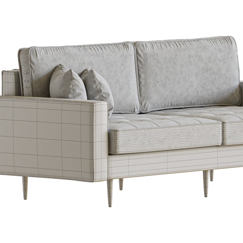 Velvet Fabric Sofa Couch - Image 24