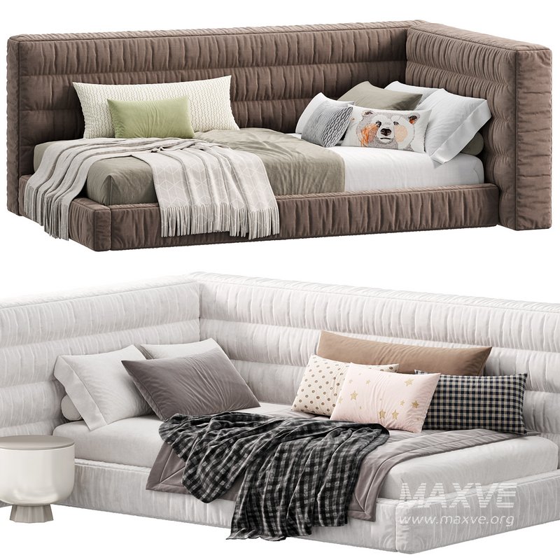 Hudson Upholstered Corner Bed by pbteen - Image 2