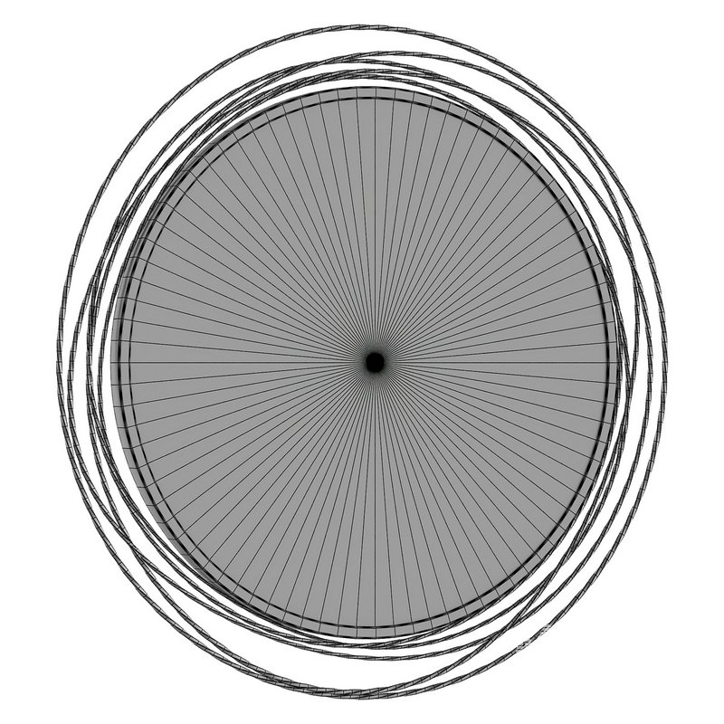 Saskia Round Gold Wall Mirror - Image 2