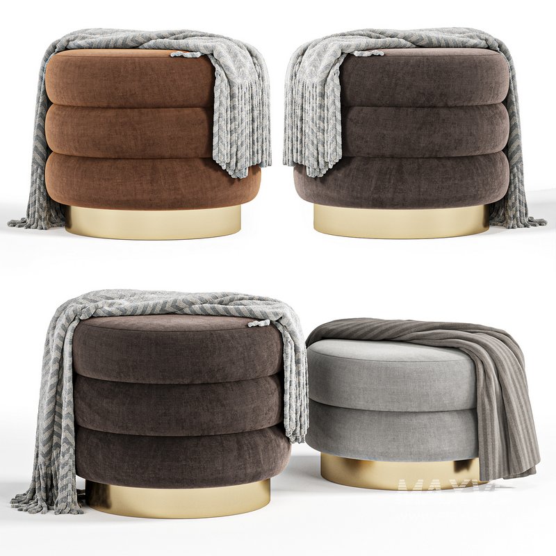 9235 CHIGNON Poufs by Vibieffe - Image 2