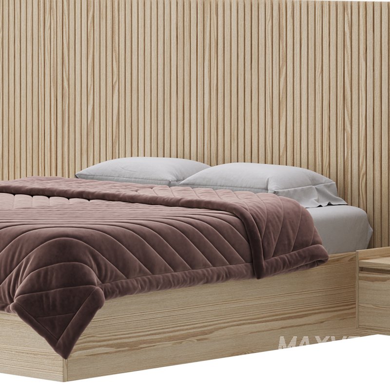 Batten White Oak King Plinth-Base Storage bed - Image 23