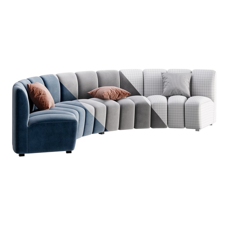 Lando modular curved seat - Image 24