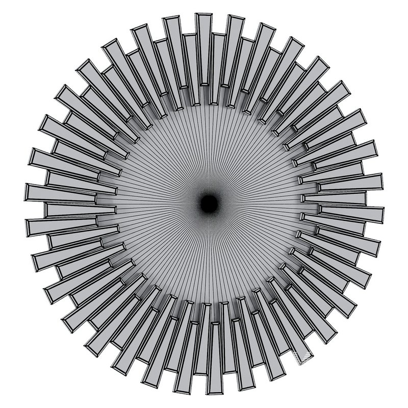 Starburst Silver Round Modern Mirror - Image 3