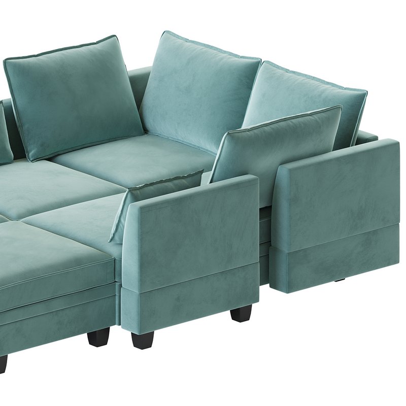 Sectional Sofa Convertible Sofa Bed 2 - Image 3