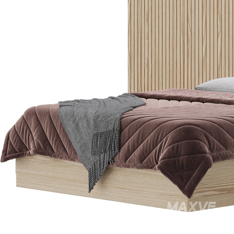 Batten White Oak King Plinth-Base Storage bed - Image 24