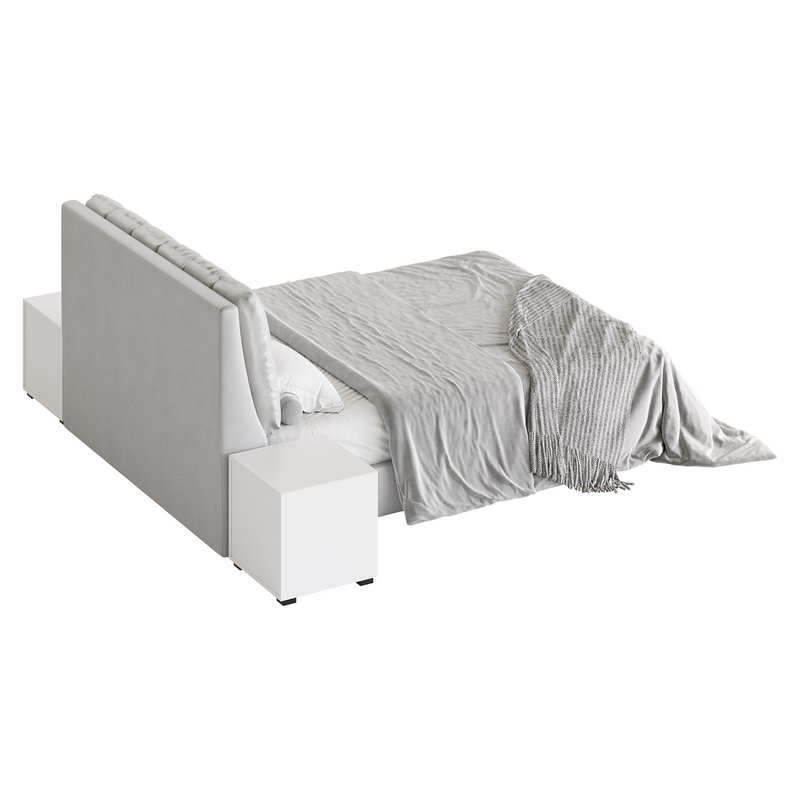 White Modern Twin Bed - Image 24