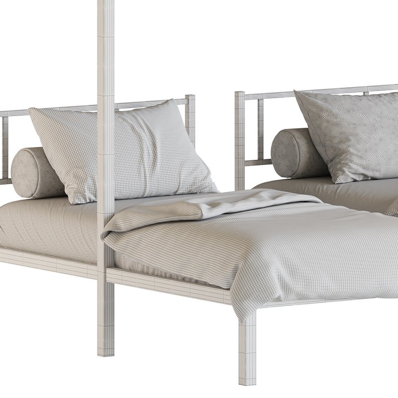 Metal Triple Bunk Beds - Image 25