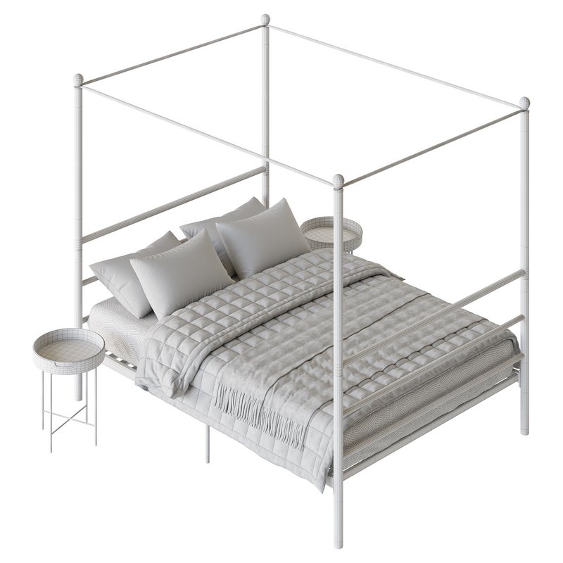Mainstays Metal Canopy bed - Image 25
