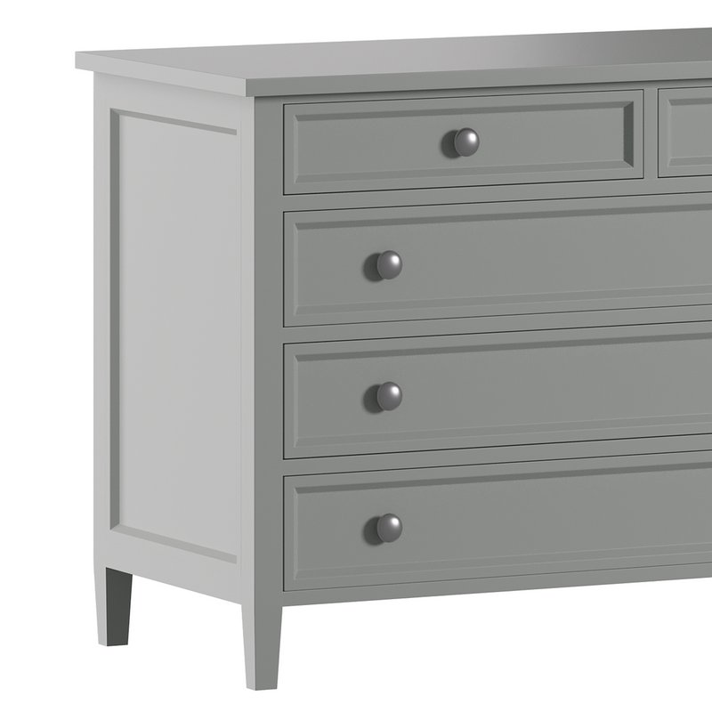 Harbor Grey 5-Drawer Dresser - Image 4