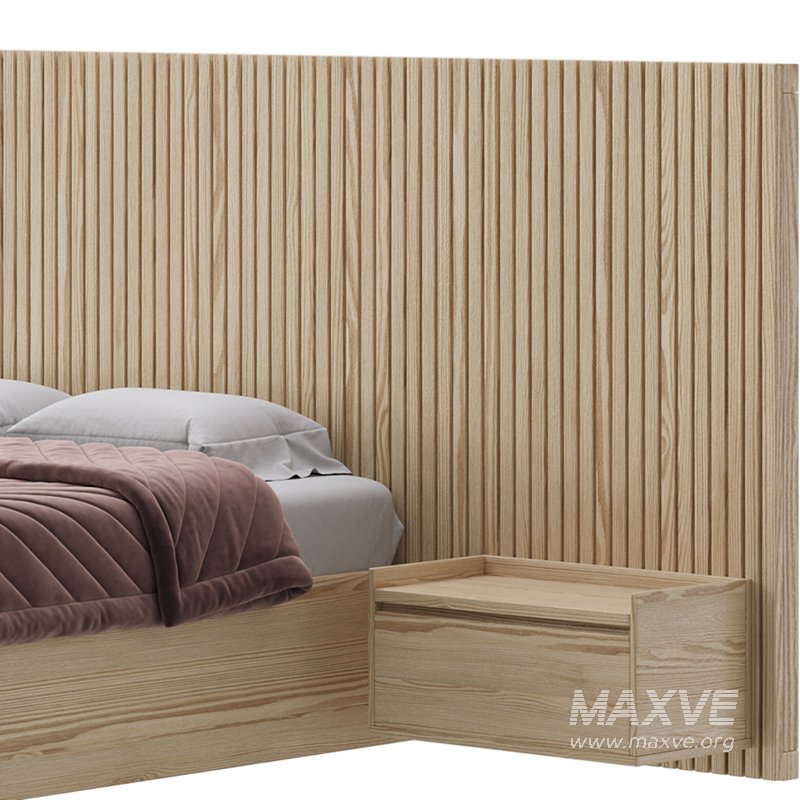 Batten White Oak King Plinth-Base Storage bed - Image 25