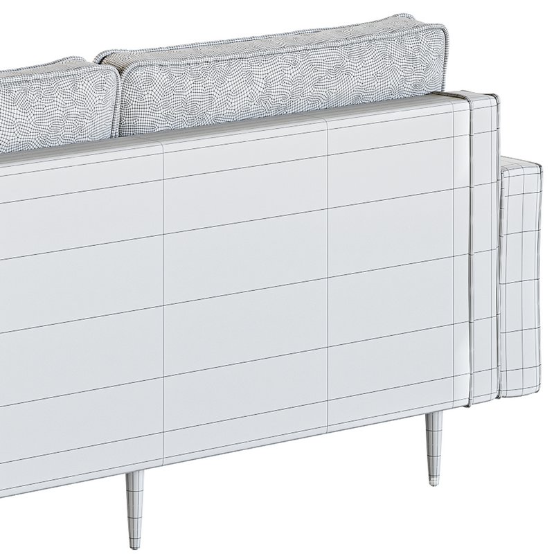 Velvet Fabric Sofa Couch - Image 26