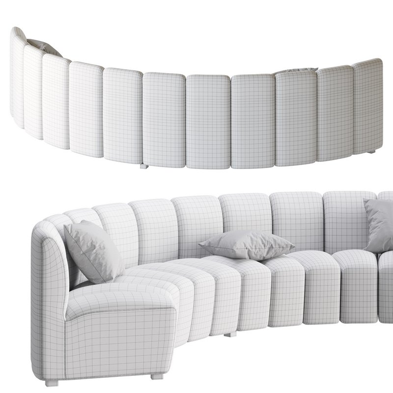 Lando modular curved seat - Image 26