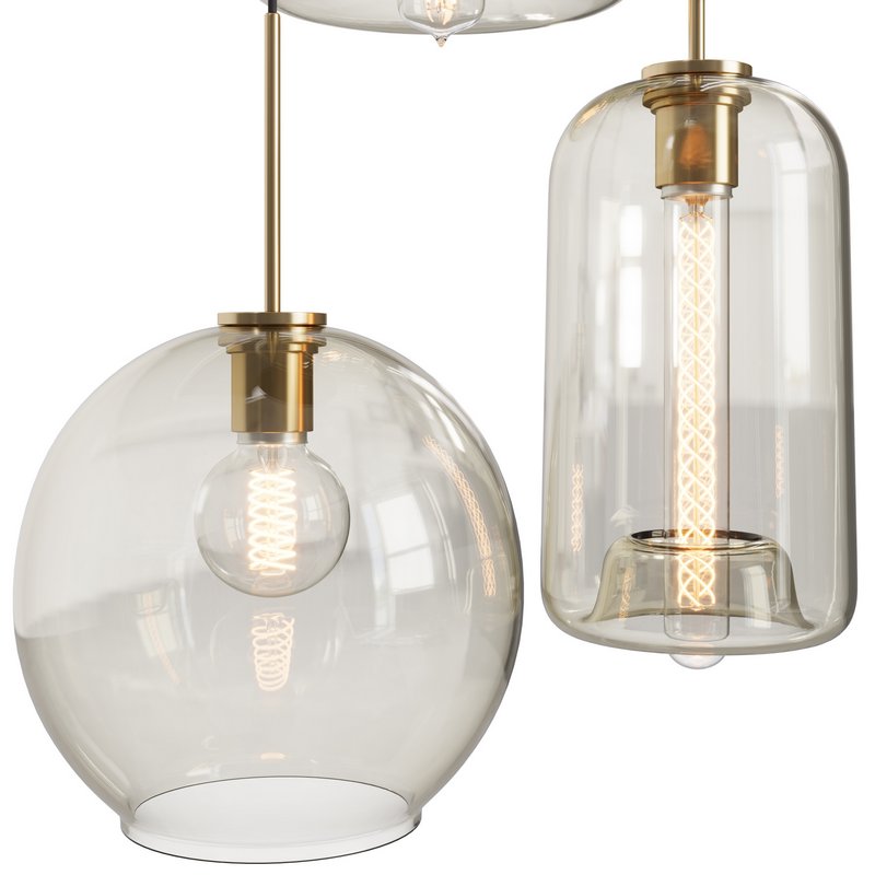 Modern Glass Pendant Light - Image 2