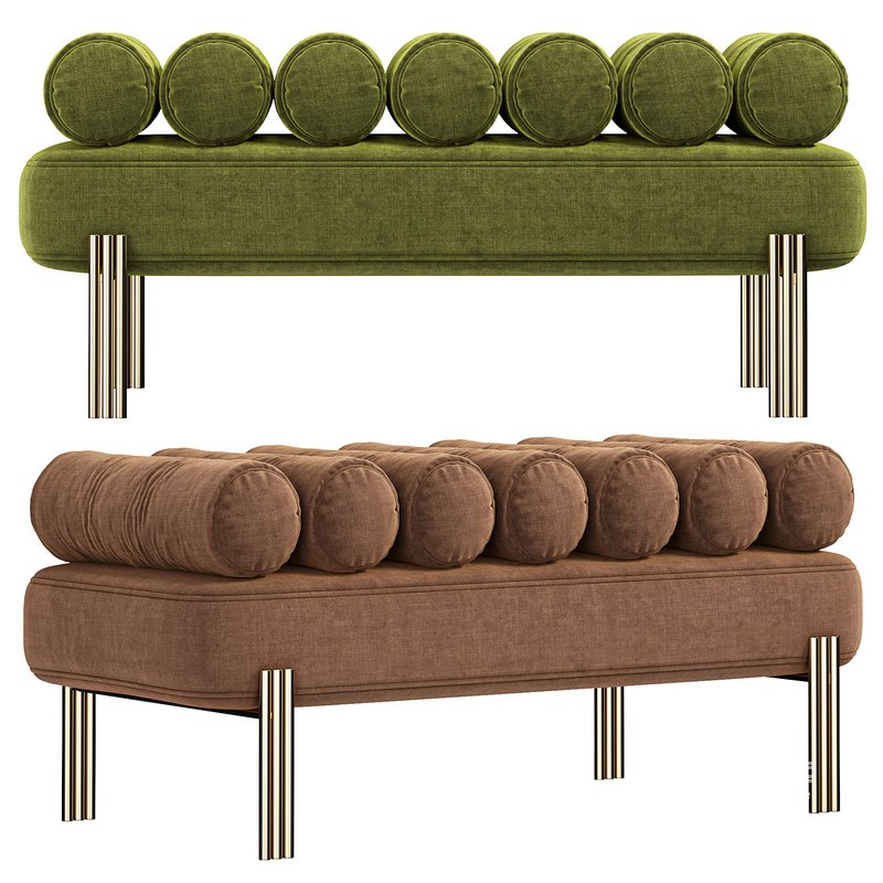 Oxley Savona Brushed Brass Bench - Image 1